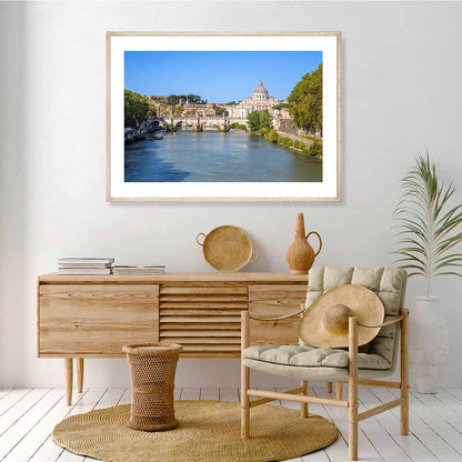 The Tiber River Rome Art Print
